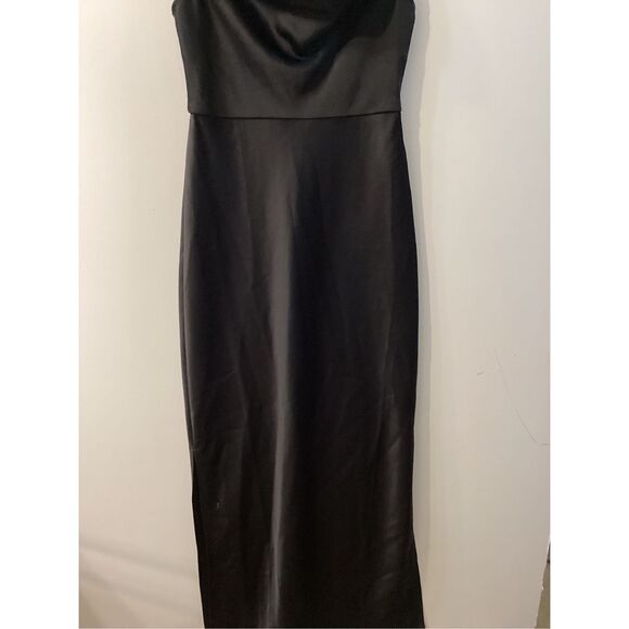 Sachin & Babi serena black satin cowl neck midi slip dress‎ - Picture 8 of 14
